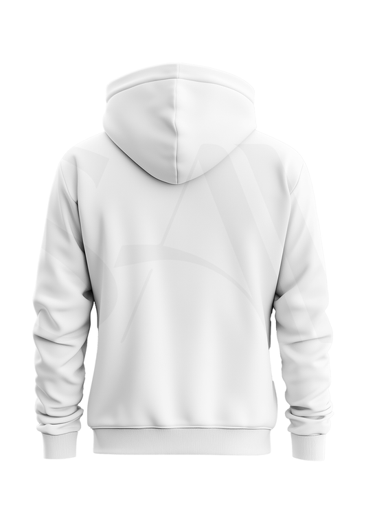 Simple SAM Unisex Oversized Hoodie - White
