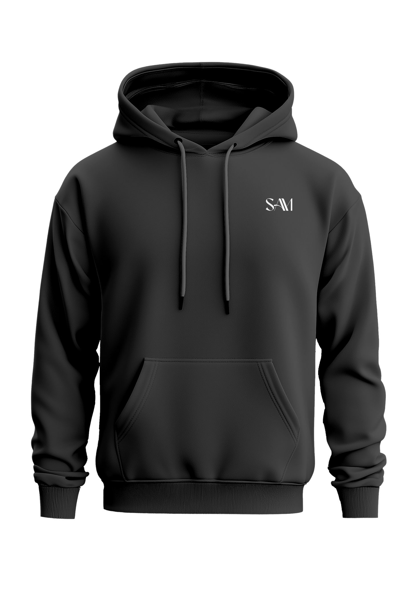 Simple SAM Unisex Oversized Hoodie - Black